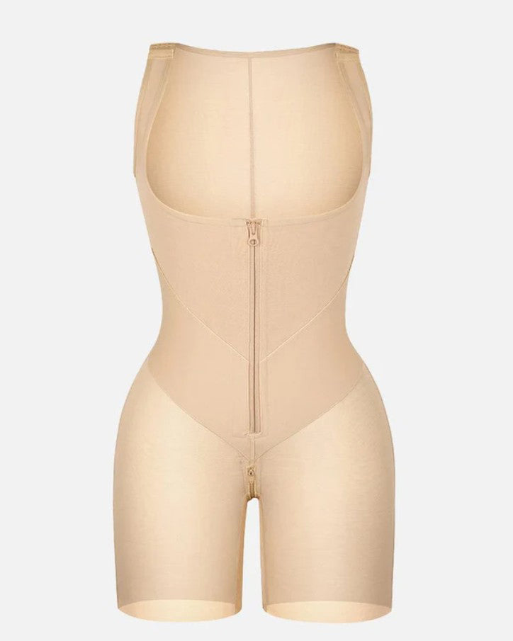 Fajas Colombianas Front Zipper Tummy Tuck Ärmelloses Full Body Shaper (Vorverkauf)