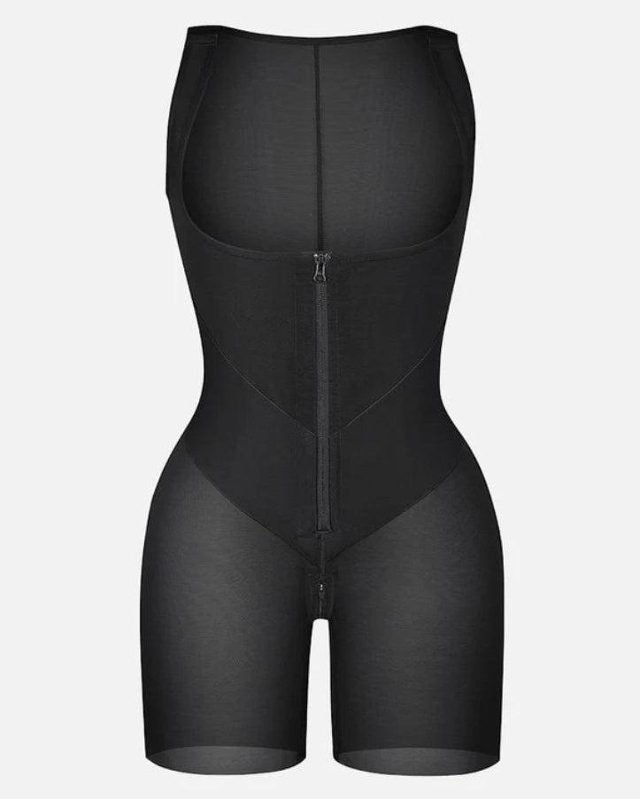 Fajas Colombianas Front Zipper Tummy Tuck Ärmelloses Full Body Shaper (Vorverkauf)
