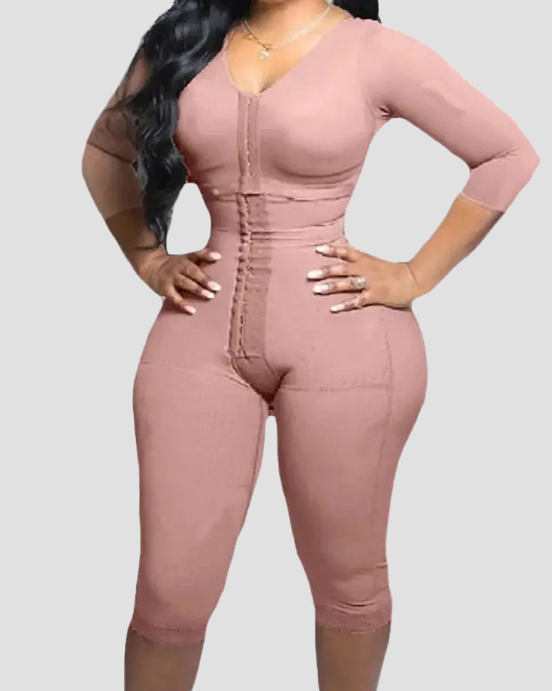 Fajas Colombianas Ganzkörper Kompressions Body Shaper mit Starker Unterstützung und Integriertem BH