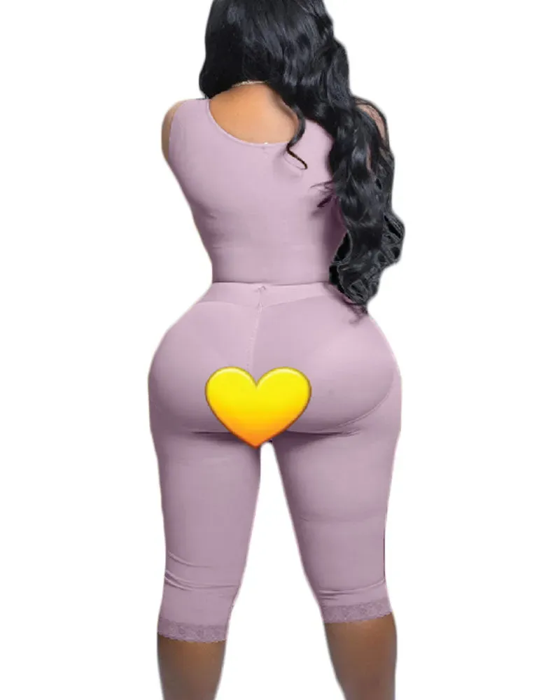Fajas Colombianas Ganzkörper Kompressions Body Shaper mit Starker Unterstützung und Integriertem BH