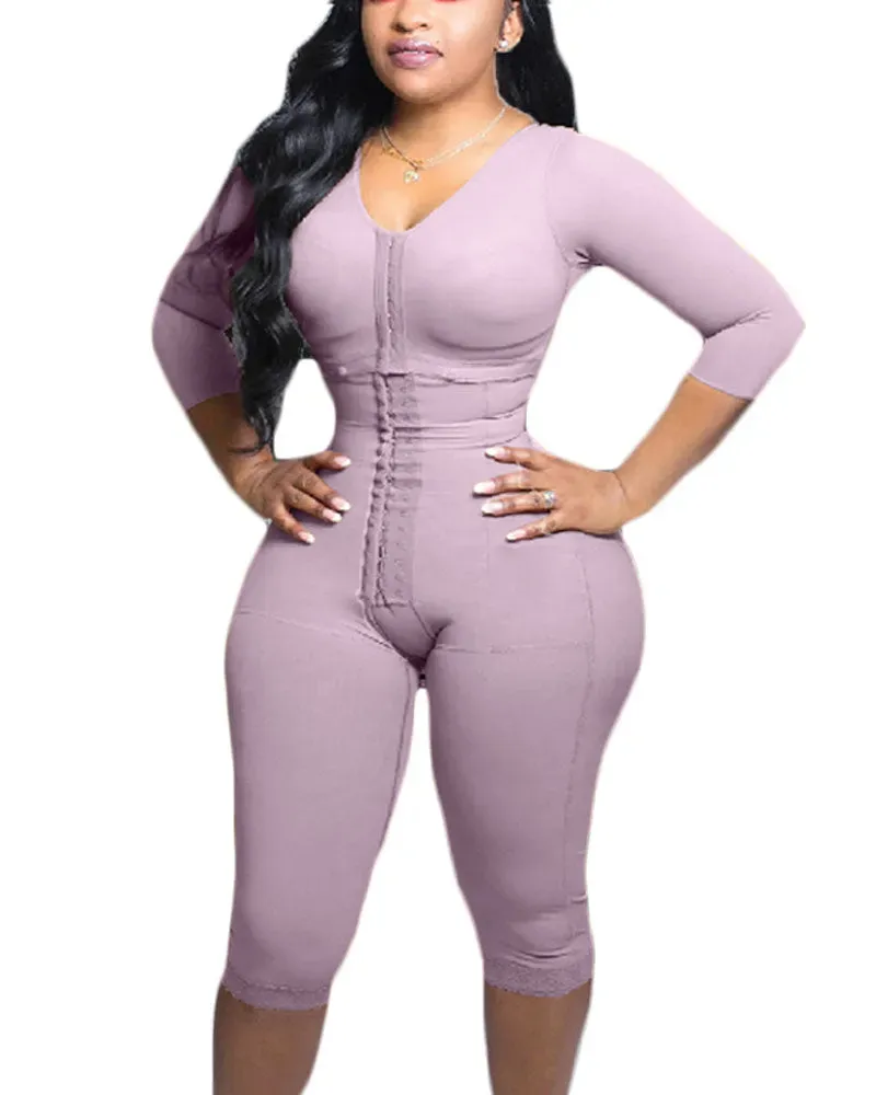 Fajas Colombianas Ganzkörper Kompressions Body Shaper mit Starker Unterstützung und Integriertem BH