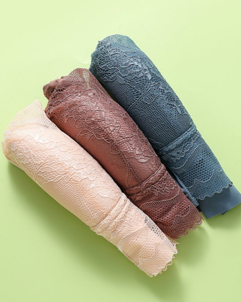 Dünner Anti Exposure Minimizer Westen BH mit V Ausschnitt und Spitze Nahtlos