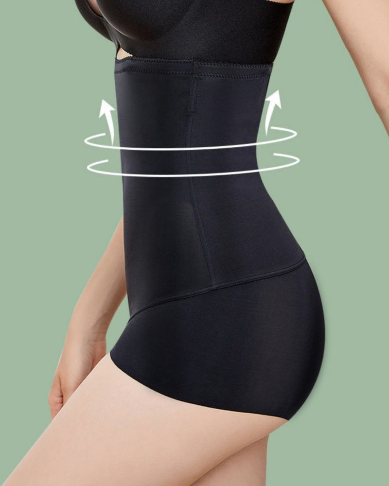 Dünner Nahtloser Bauchkontrollierender Shaping Slip mit Hoher Taille in Übergröße