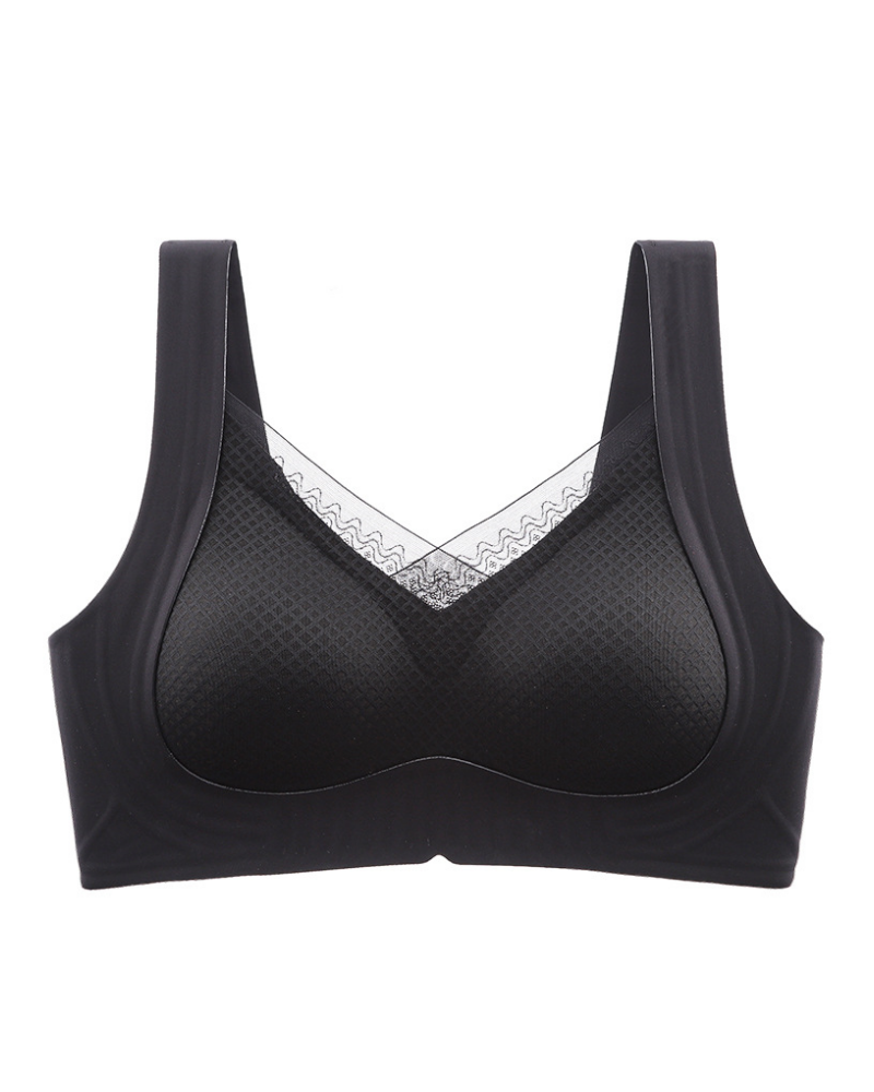 Atmungsaktiver Nahtloser Push Up BH aus Mesh Gegen Durchhängen