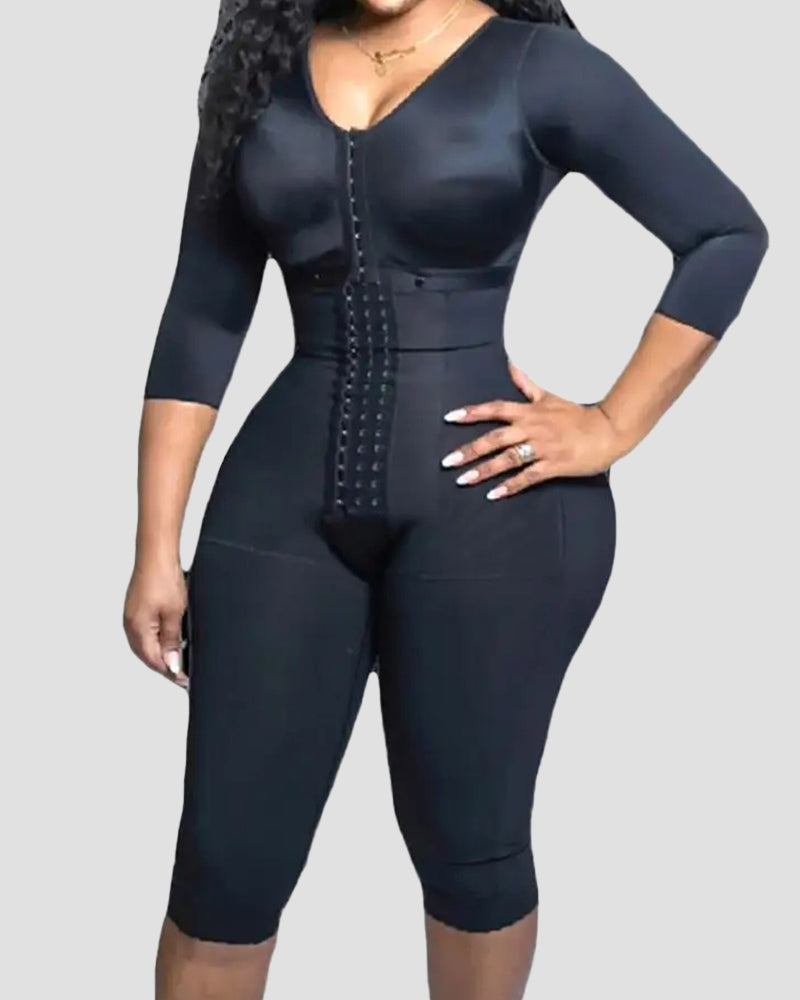 Fajas Colombianas Ganzkörper Kompressions Body Shaper mit Starker Unterstützung und Integriertem BH