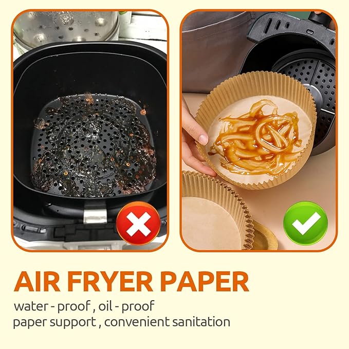 50PCS de Papel de Horno para Freidora
