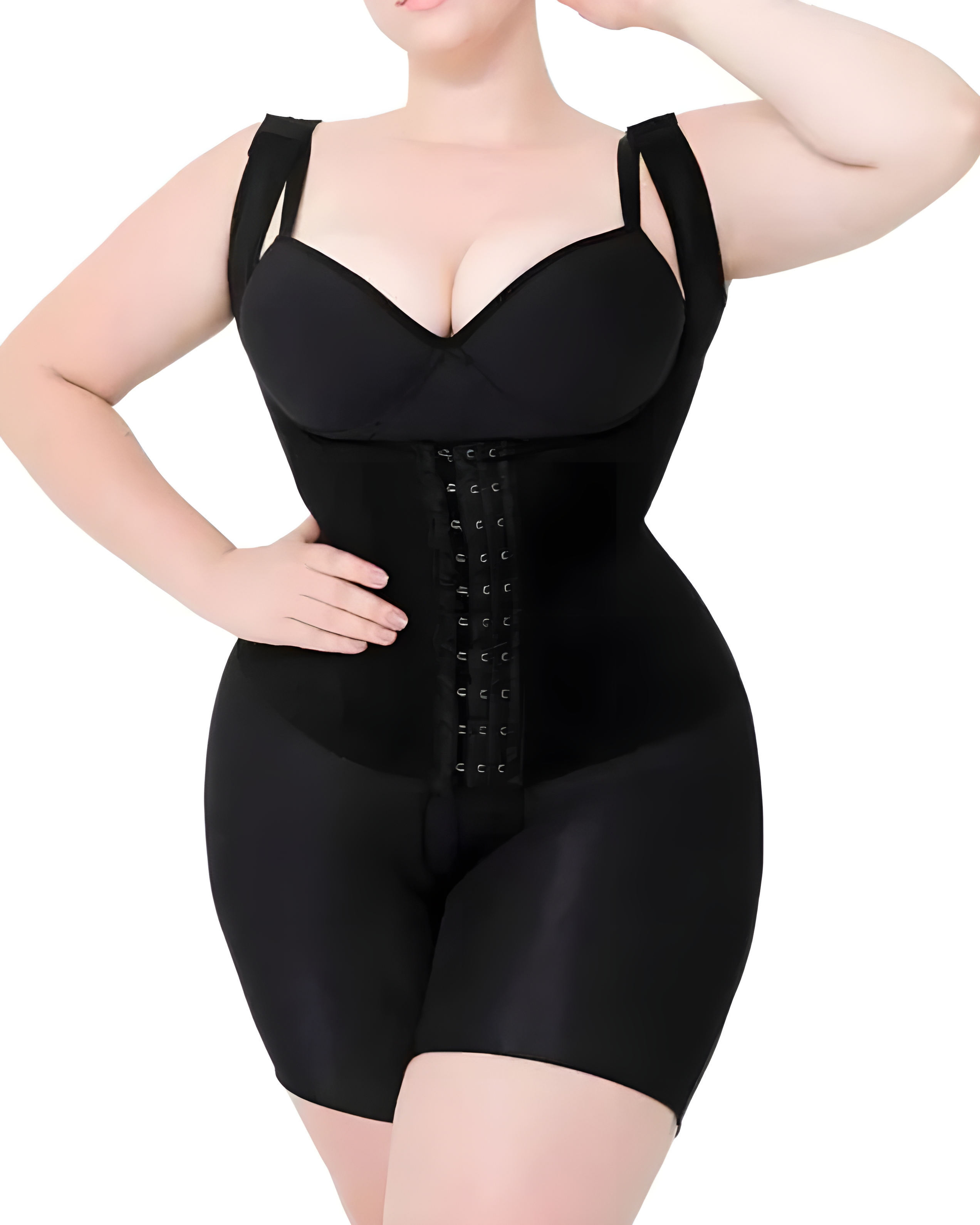 Kolumbianische Hüftgürtel Offene Brust Bauchkontrolle Stahlstäbchen Body Shaper (Vorverkauf)
