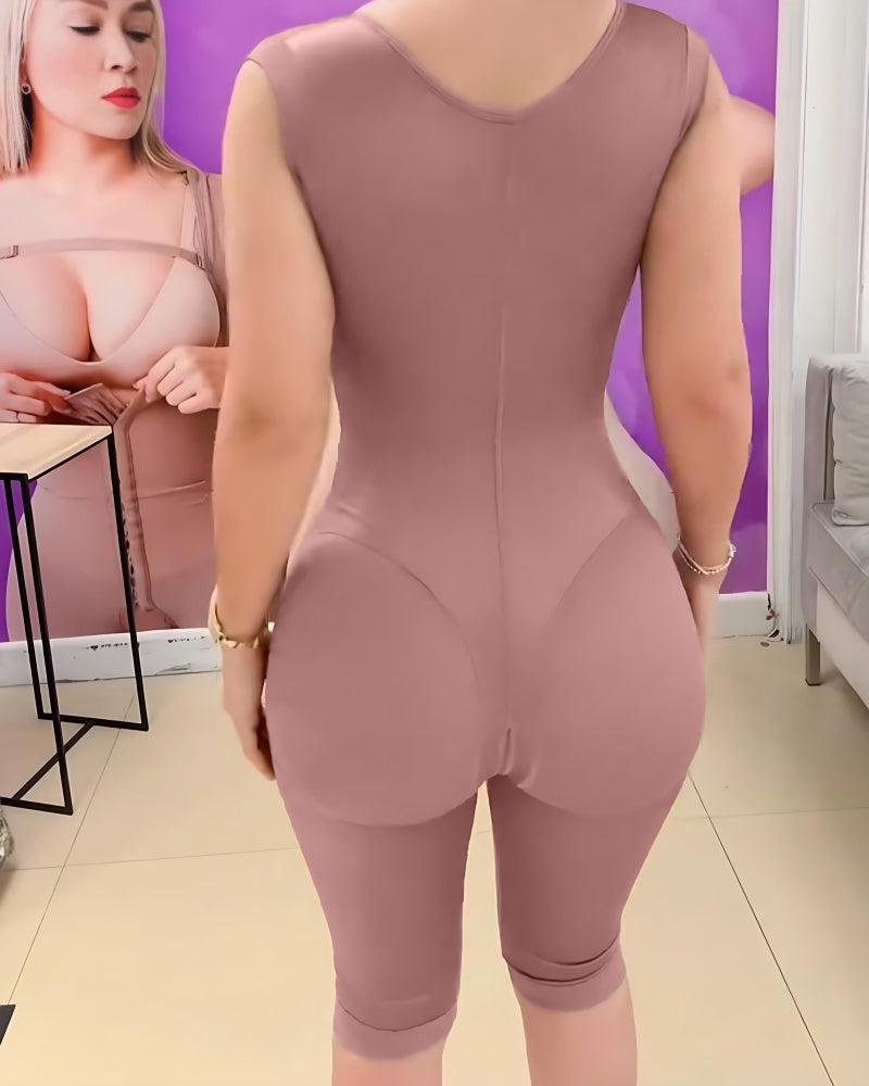 Fajas Colombianas Sanduhr Shaping Ärmelloser Ganzkörper Shaper mit BH