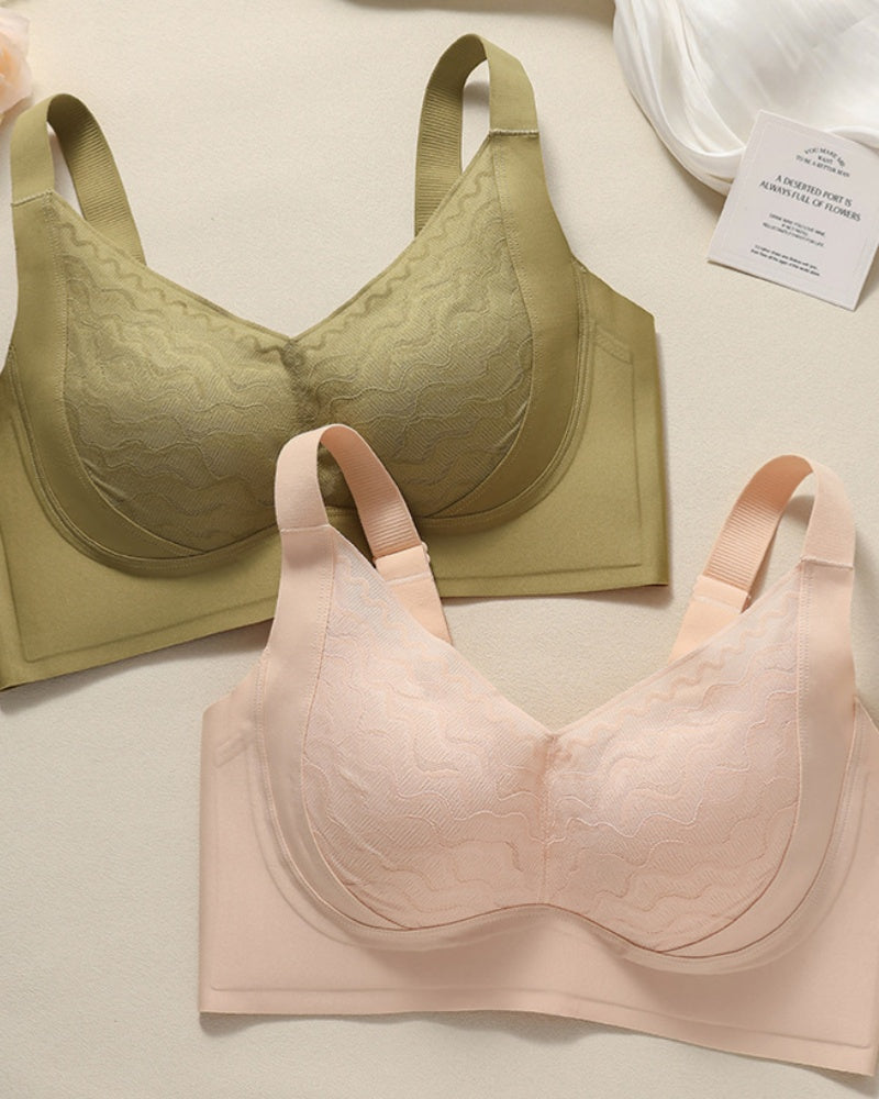 Dünner Nahtloser Elastischer Atmungsaktiver Minimizer BH aus Netzstoff