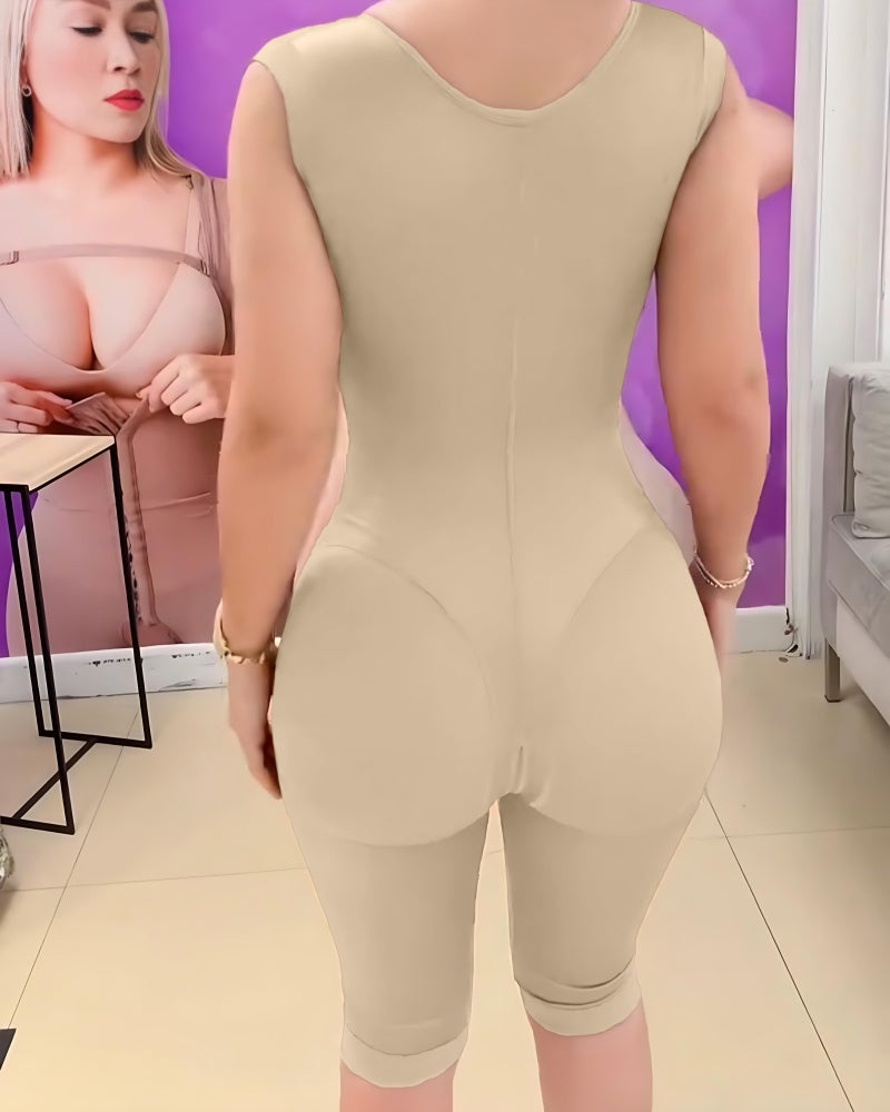 Fajas Colombianas Sanduhr Shaping Ärmelloser Ganzkörper Shaper mit BH